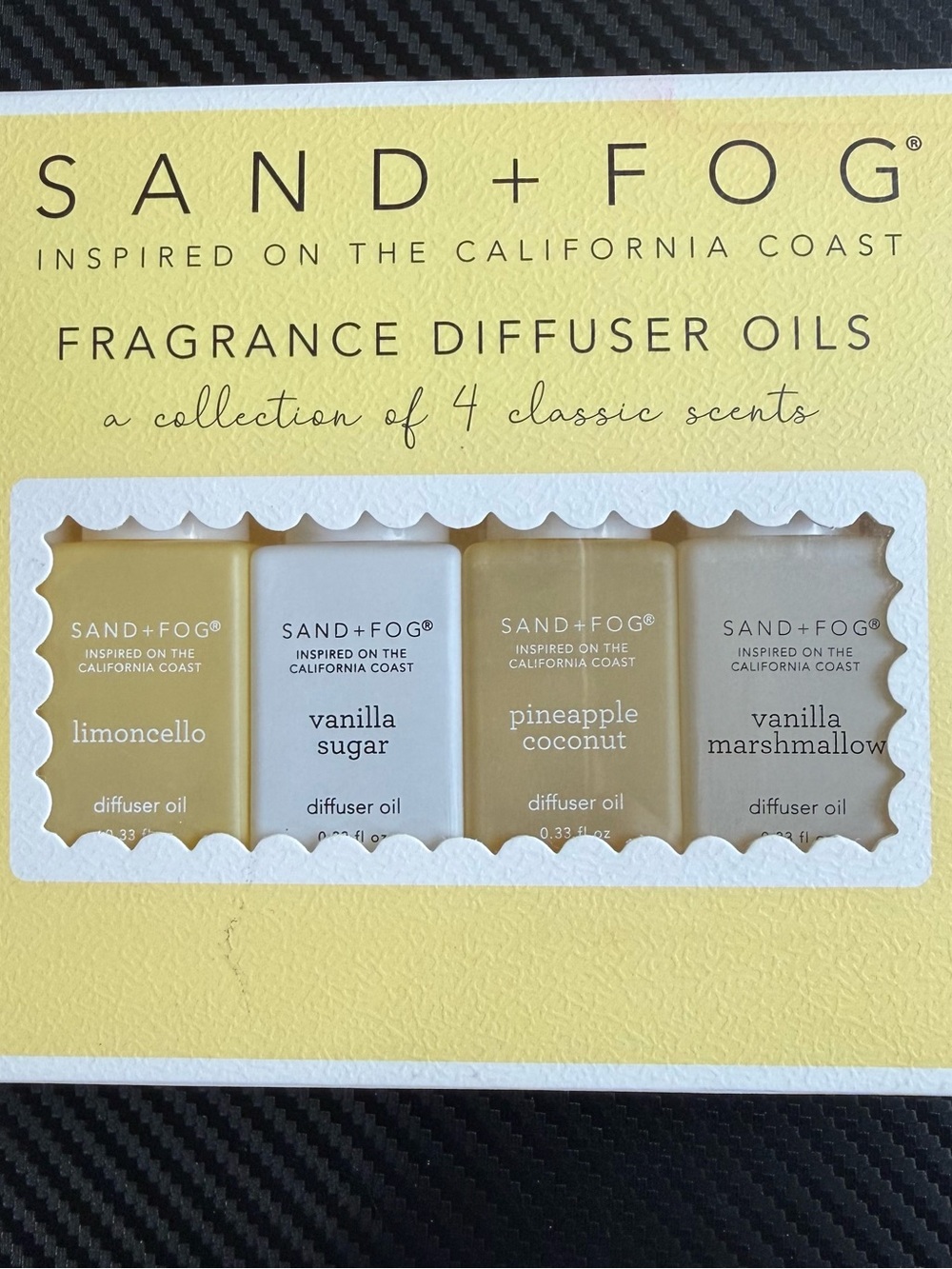 SAND+FOG Yellow Fragrance Diffuser Oils - 4 Scent Collection